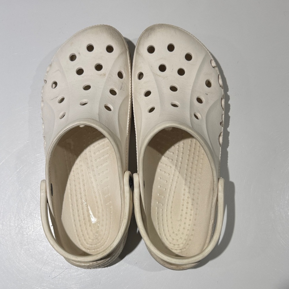 CROCS Cream Boat Shoes